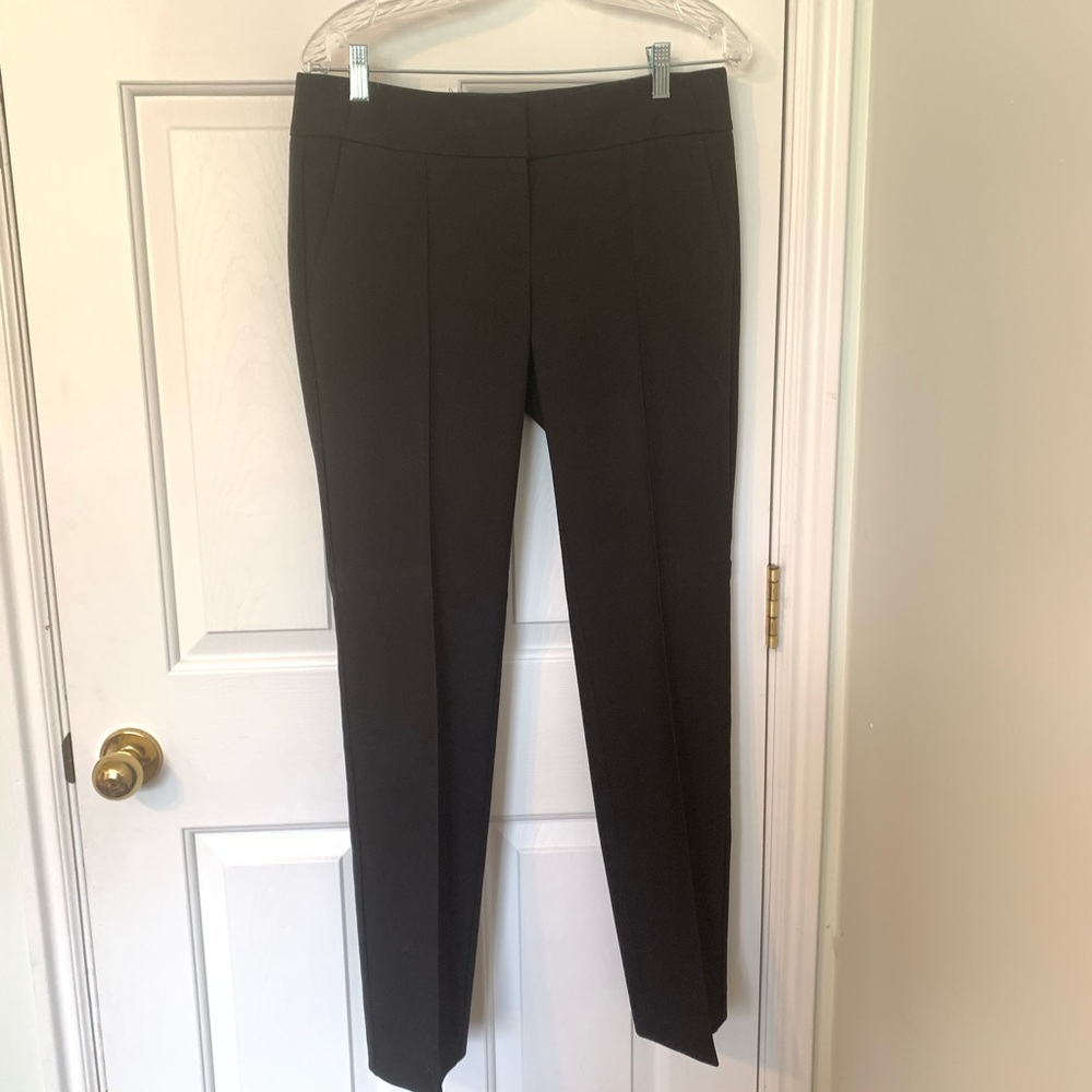 Black LOFT Marissa straight leg ankle pants